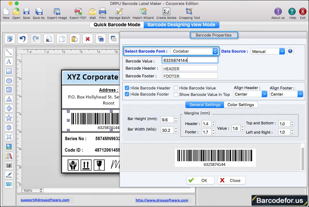 Barcode Properties