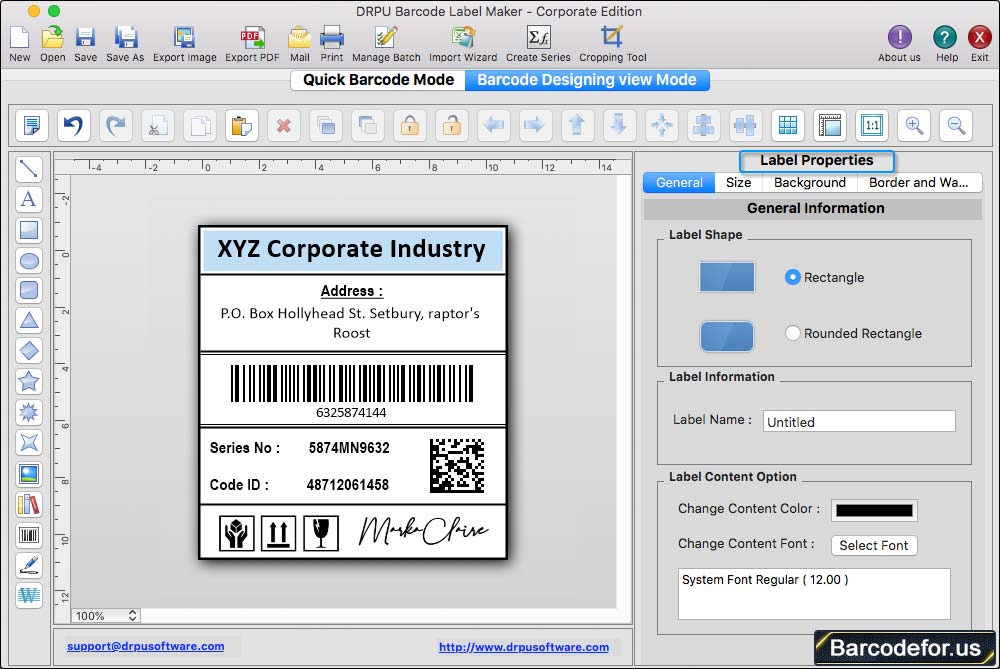 Label Properties